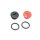 Set Verschlussschrauben Getriebedeckel rot und schwarz mit O-Ring