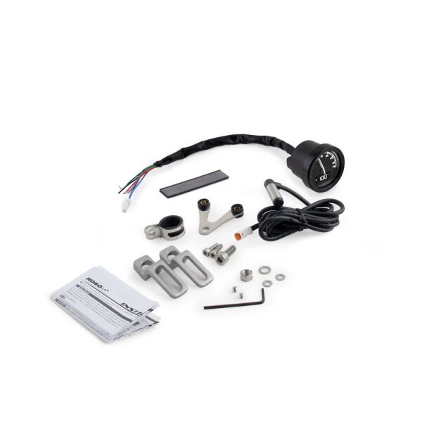 Koso Tacho elektronisch Ø48 mit ABE TNT-05 chrom Ring