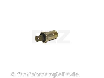 Tachobirnenfassung Messing mit 12V Birne (Sockel BA7s)