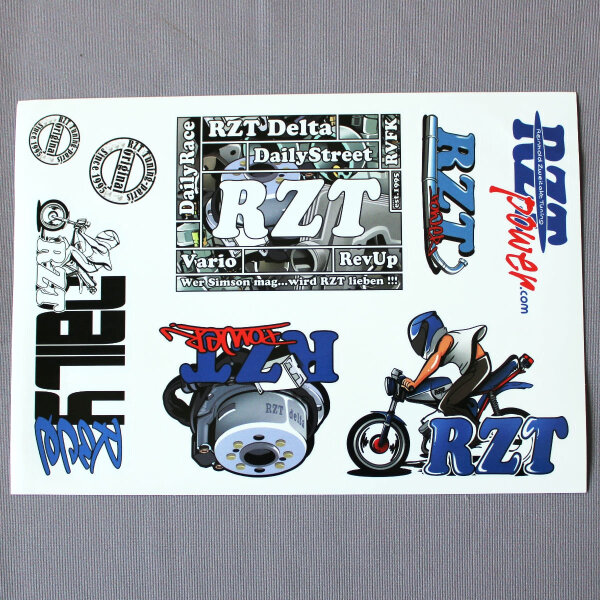RZT Stickerbogen Retro "1"