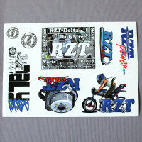RZT Stickerbogen Retro "1"