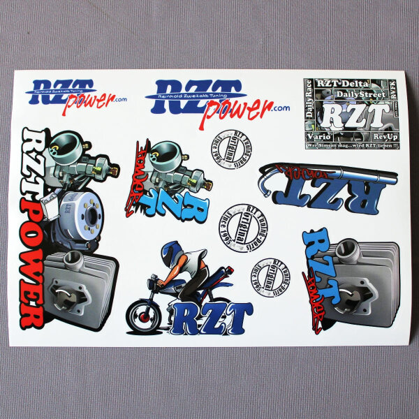 RZT Stickerbogen Retro "2"