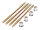 Zugankerset (4x Zylinderstehbolzen mit Muttern - M6 x 125mm, M531, M541, M741Simson S51, S53, S70, S83, SR50, SR80, KR51/2 Schwalbe