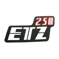 Klebefolie Aufkleber Seitendeckel ETZ 250